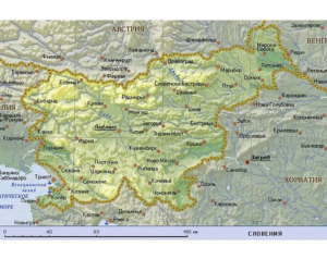Карта Словении